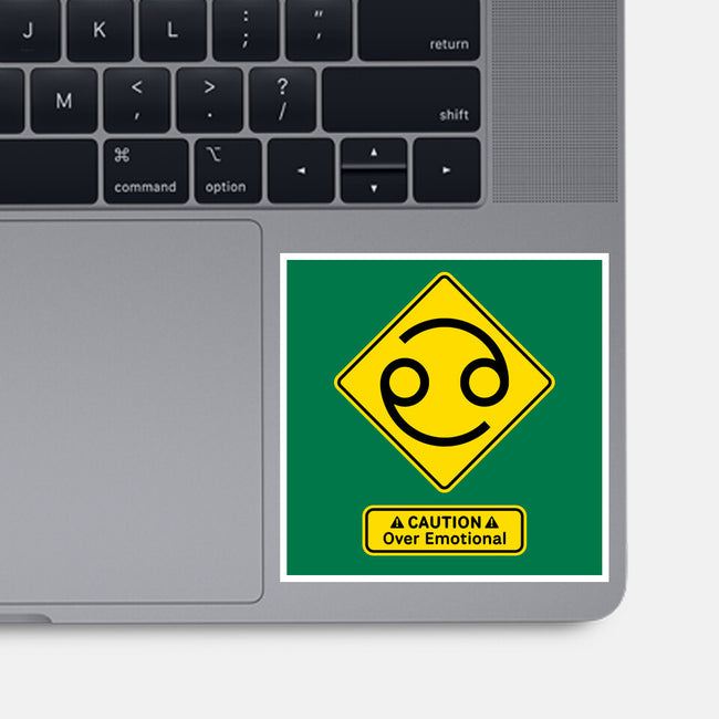 Caution Over Emotional-None-Glossy-Sticker-imisko