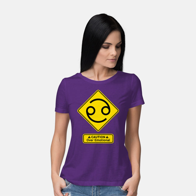 Caution Over Emotional-Womens-Basic-Tee-imisko