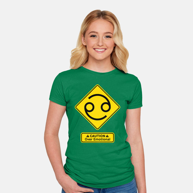 Caution Over Emotional-Womens-Fitted-Tee-imisko