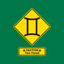 Caution Two-Faced-None-Fleece-Blanket-imisko