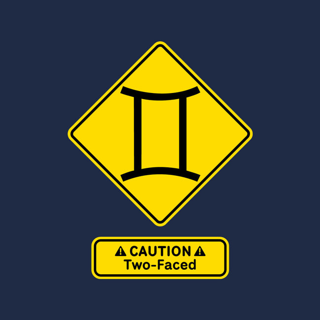 Caution Two-Faced-Womens-V-Neck-Tee-imisko