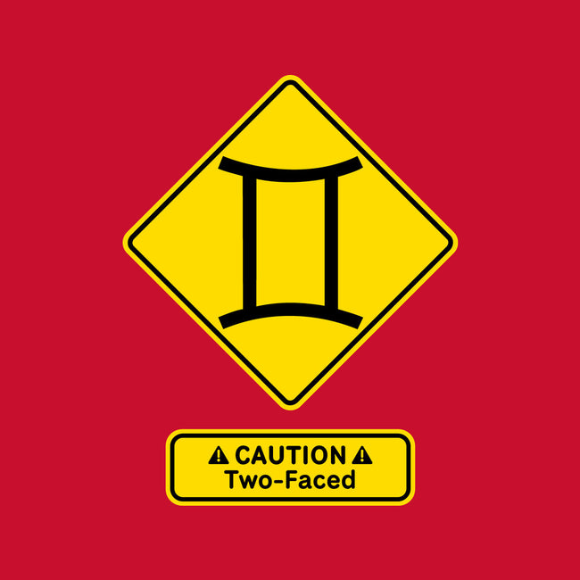 Caution Two-Faced-None-Glossy-Sticker-imisko