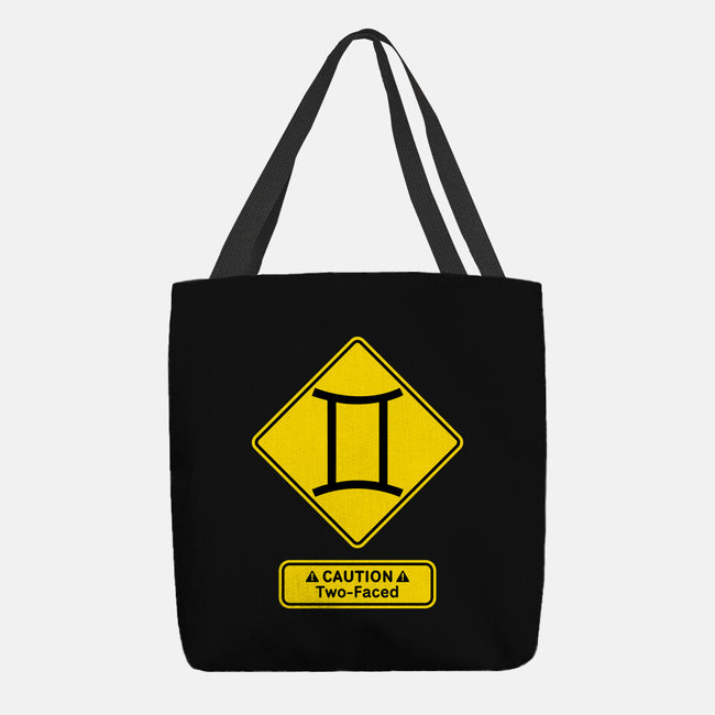 Caution Two-Faced-None-Basic Tote-Bag-imisko
