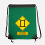 Caution Two-Faced-None-Drawstring-Bag-imisko