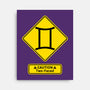 Caution Two-Faced-None-Stretched-Canvas-imisko