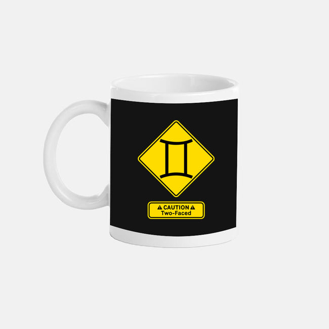 Caution Two-Faced-None-Mug-Drinkware-imisko