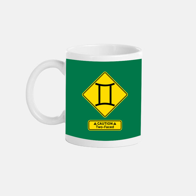 Caution Two-Faced-None-Mug-Drinkware-imisko