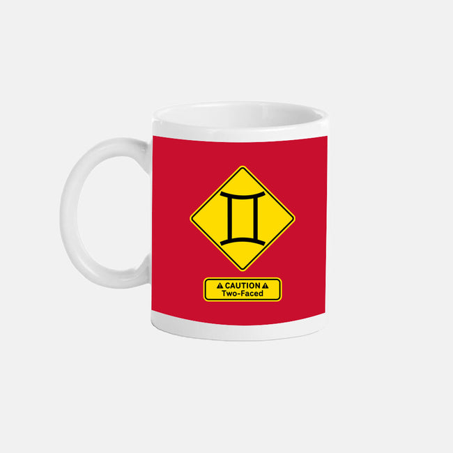 Caution Two-Faced-None-Mug-Drinkware-imisko