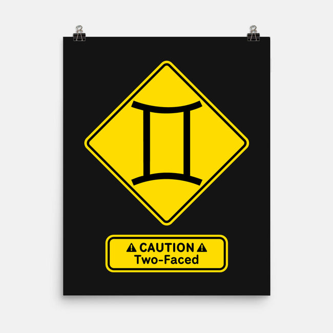 Caution Two-Faced-None-Matte-Poster-imisko