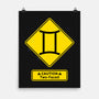 Caution Two-Faced-None-Matte-Poster-imisko