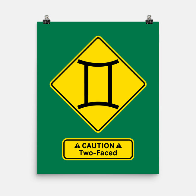 Caution Two-Faced-None-Matte-Poster-imisko
