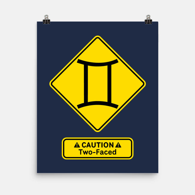 Caution Two-Faced-None-Matte-Poster-imisko