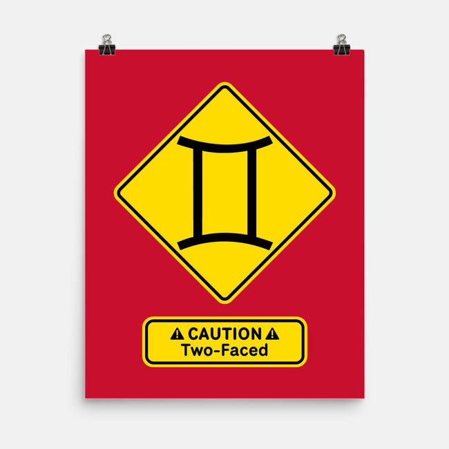Caution Two-Faced-None-Matte-Poster-imisko
