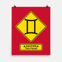 Caution Two-Faced-None-Matte-Poster-imisko