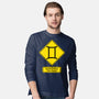 Caution Two-Faced-Mens-Long Sleeved-Tee-imisko