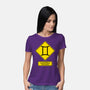 Caution Two-Faced-Womens-Basic-Tee-imisko