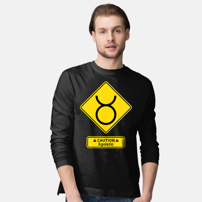 Caution Egoistic-Mens-Long Sleeved-Tee-imisko