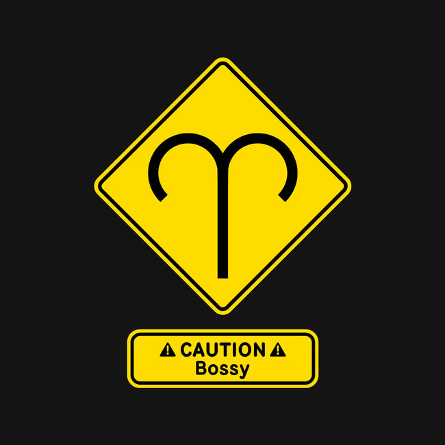 Caution Bossy-None-Stretched-Canvas-imisko