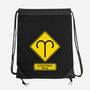 Caution Bossy-None-Drawstring-Bag-imisko