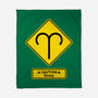 Caution Bossy-None-Fleece-Blanket-imisko