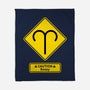 Caution Bossy-None-Fleece-Blanket-imisko