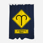 Caution Bossy-None-Polyester-Shower Curtain-imisko