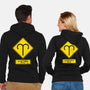 Caution Bossy-Unisex-Zip-Up-Sweatshirt-imisko
