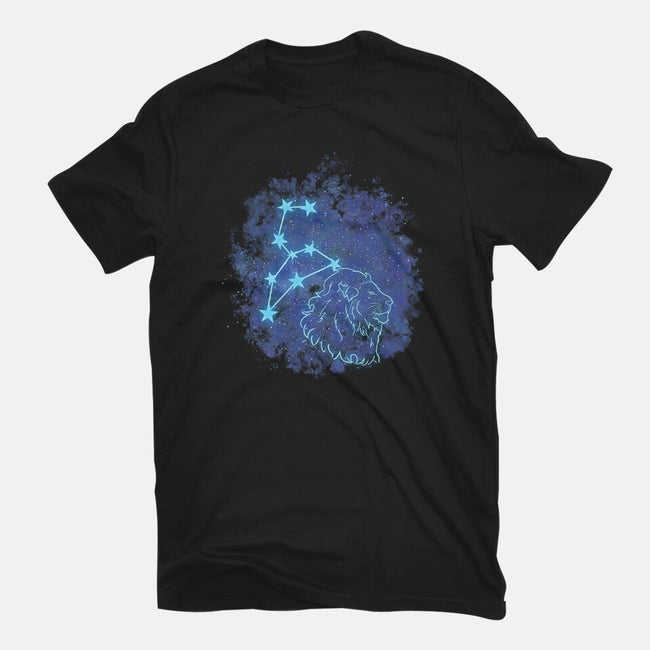 Leo Neon Constellation-Mens-Basic-Tee-nickzzarto
