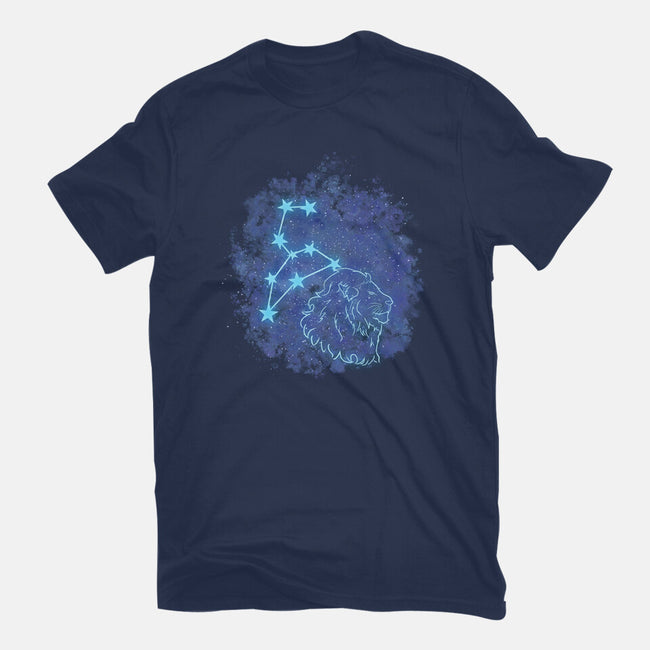 Leo Neon Constellation-Womens-Fitted-Tee-nickzzarto