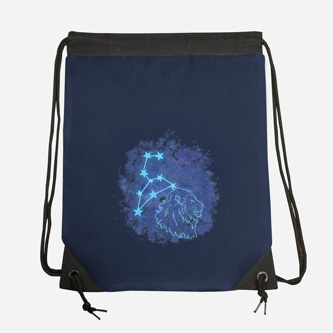 Leo Neon Constellation-None-Drawstring-Bag-nickzzarto