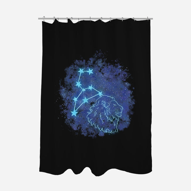 Leo Neon Constellation-None-Polyester-Shower Curtain-nickzzarto