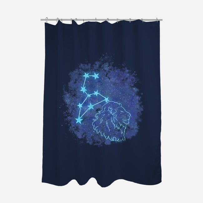 Leo Neon Constellation-None-Polyester-Shower Curtain-nickzzarto