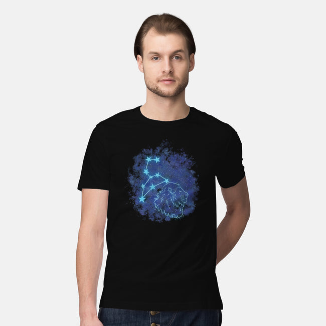 Leo Neon Constellation-Mens-Premium-Tee-nickzzarto