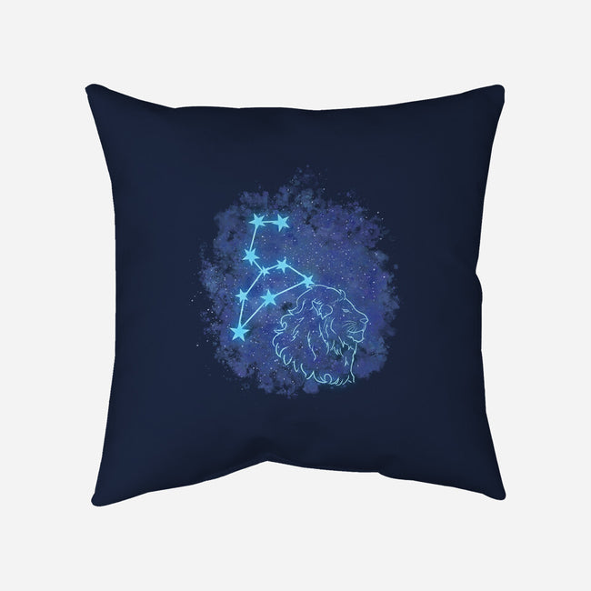 Leo Neon Constellation-None-Removable Cover w Insert-Throw Pillow-nickzzarto