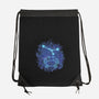 Cancer Neon Constellation-None-Drawstring-Bag-nickzzarto
