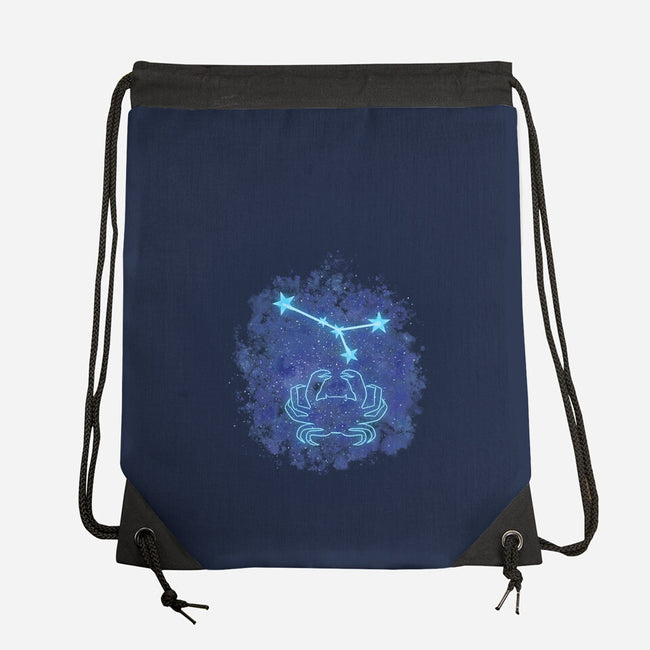 Cancer Neon Constellation-None-Drawstring-Bag-nickzzarto