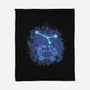 Cancer Neon Constellation-None-Fleece-Blanket-nickzzarto