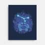 Cancer Neon Constellation-None-Stretched-Canvas-nickzzarto