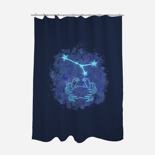 Cancer Neon Constellation-None-Polyester-Shower Curtain-nickzzarto
