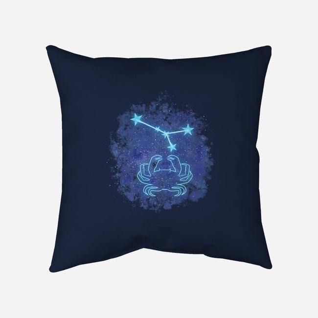 Cancer Neon Constellation-None-Removable Cover w Insert-Throw Pillow-nickzzarto