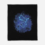 Gemini Neon Constellation-None-Fleece-Blanket-nickzzarto