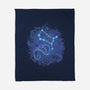 Gemini Neon Constellation-None-Fleece-Blanket-nickzzarto