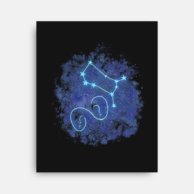 Gemini Neon Constellation-None-Stretched-Canvas-nickzzarto
