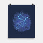 Gemini Neon Constellation-None-Matte-Poster-nickzzarto