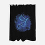 Gemini Neon Constellation-None-Polyester-Shower Curtain-nickzzarto