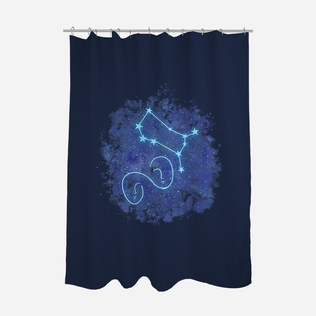 Gemini Neon Constellation-None-Polyester-Shower Curtain-nickzzarto
