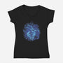 Taurus Constellation-Womens-V-Neck-Tee-nickzzarto