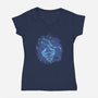 Taurus Constellation-Womens-V-Neck-Tee-nickzzarto