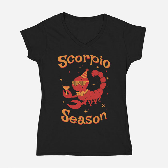 Scorpio Season-Womens-V-Neck-Tee-WatershipBound