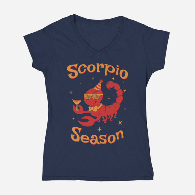 Scorpio Season-Womens-V-Neck-Tee-WatershipBound